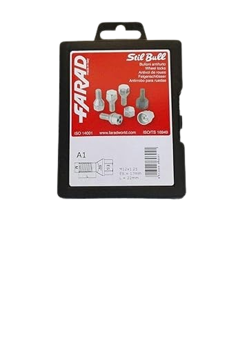 KIT 4 BULLONI ANTIFURTO AUTO per ALFA ROMEO GIULIETTA CERCHI IN LEGA FARAD