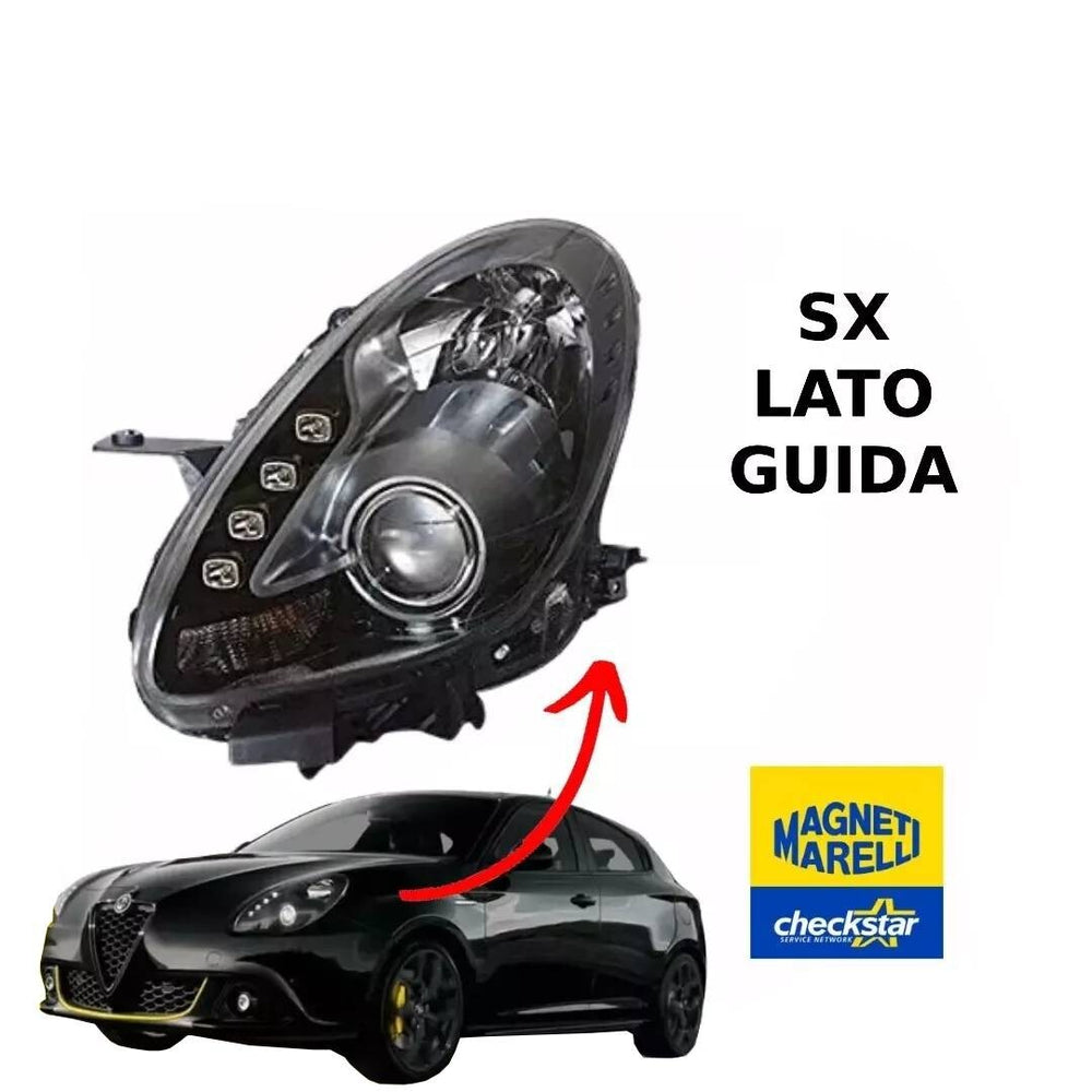 FARO MARELLI MARELLI GIULIETTA PARABOLA NERA 2010  FANALE PROIETTORE SX