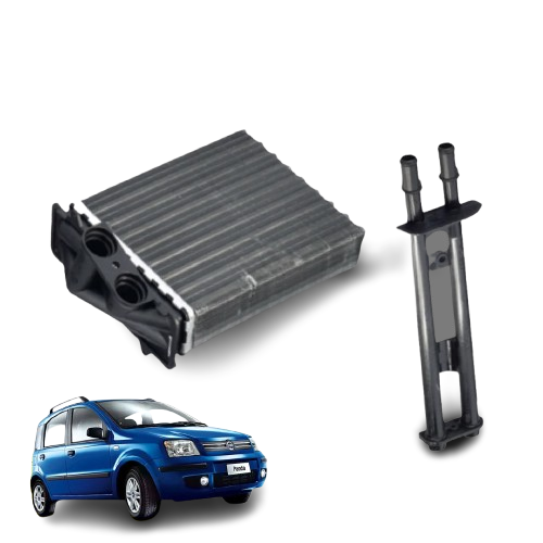 RADIATORE RISCALDAMENTO STUFA FIAT PANDA 169 2003-2011 (COMPLETO CON CANNETTE)