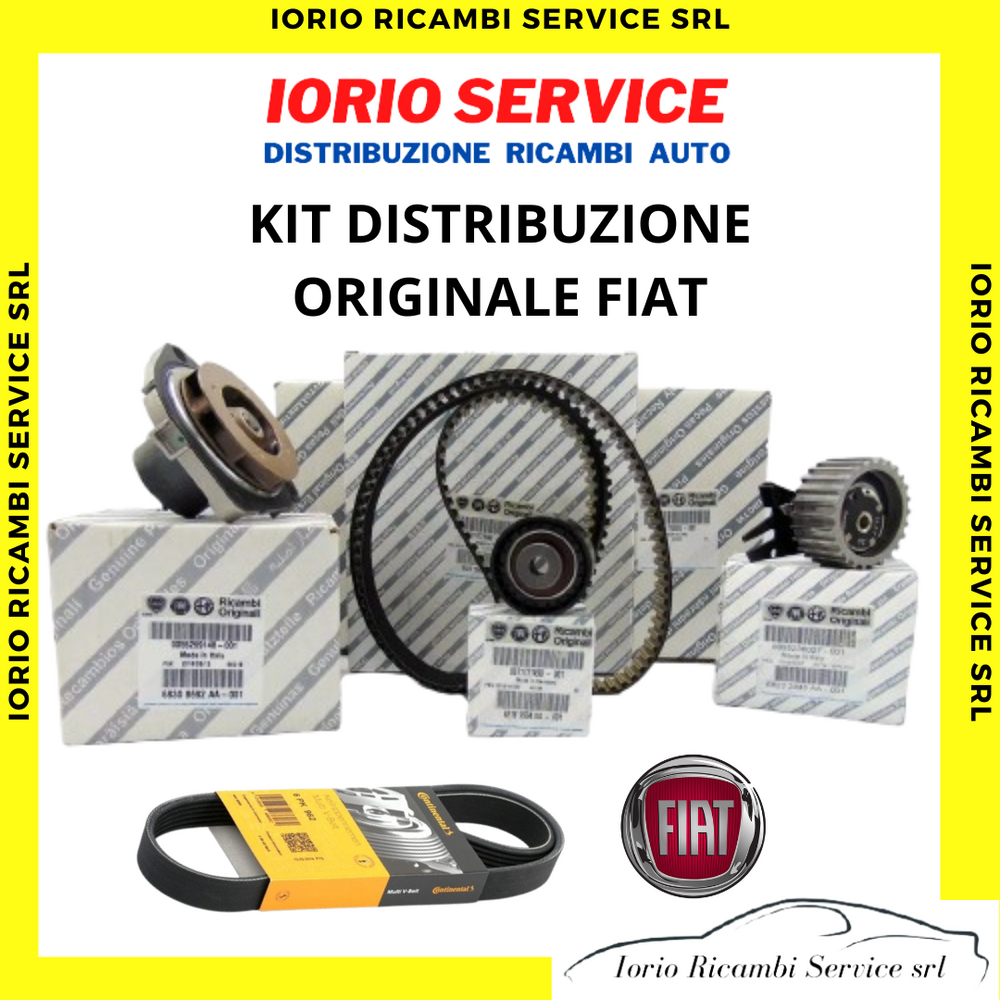 KIT DISTRIBUZIONE + POMPA ACQUA ORIGINALE FIAT + CINGHIA PV 500X RENEGADE 16 MJT
