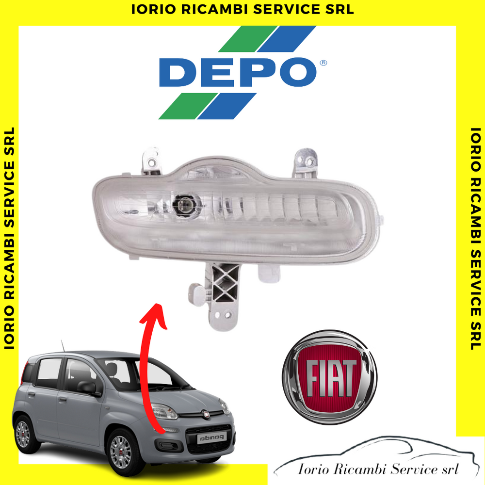 FARO FANALINO PROIETTORE LUCE DIURNA ANTERIORE DESTRO FIAT PANDA 312 DAL 2012