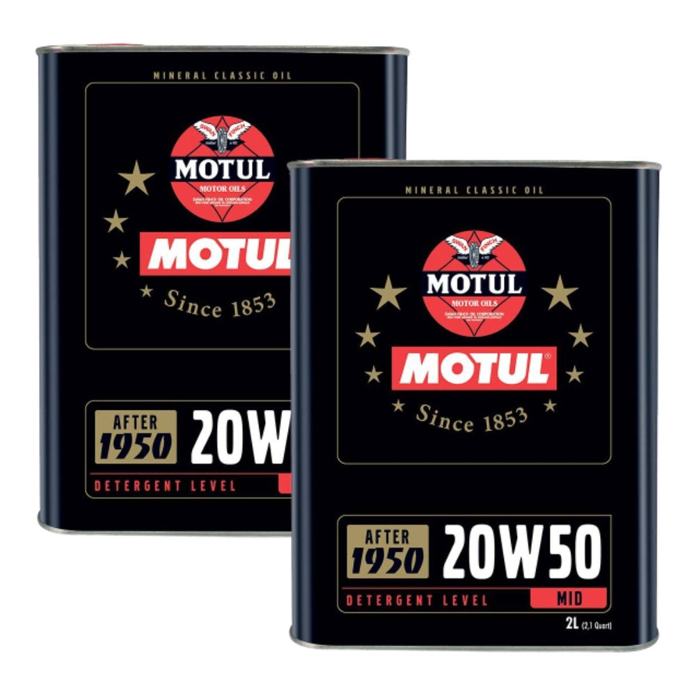 4 LT MOTUL CLASSIC OLIO MOTORE MINERALE 20W50 AUTO D' EPOCA SF / CC API SF / CF