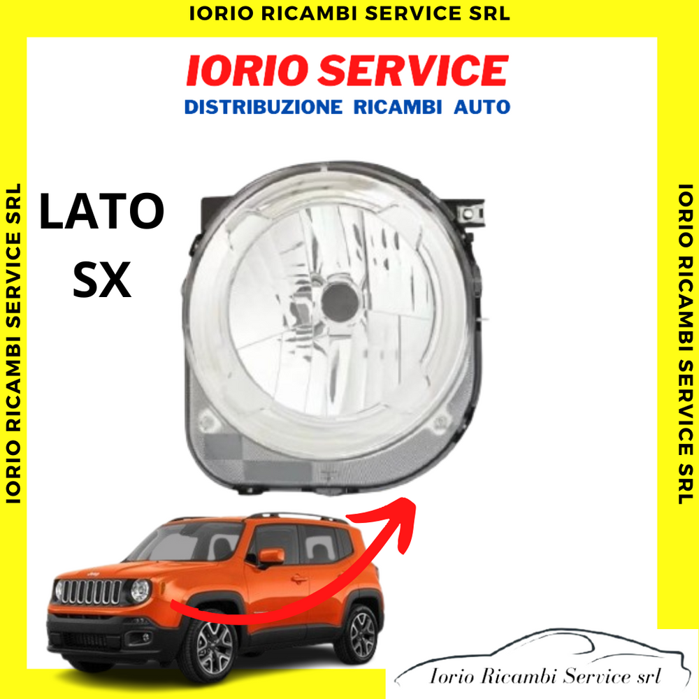 FARO JEEP RENEGADE FANALE ANTERIORE SINISTRO Sx 2014 PROIETTORE H4