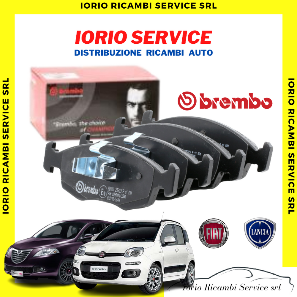 PASTIGLIE FRENI BREMBO per FIAT PANDA LANCIA Y YPSILON 312 PATTINI ANTERIORI