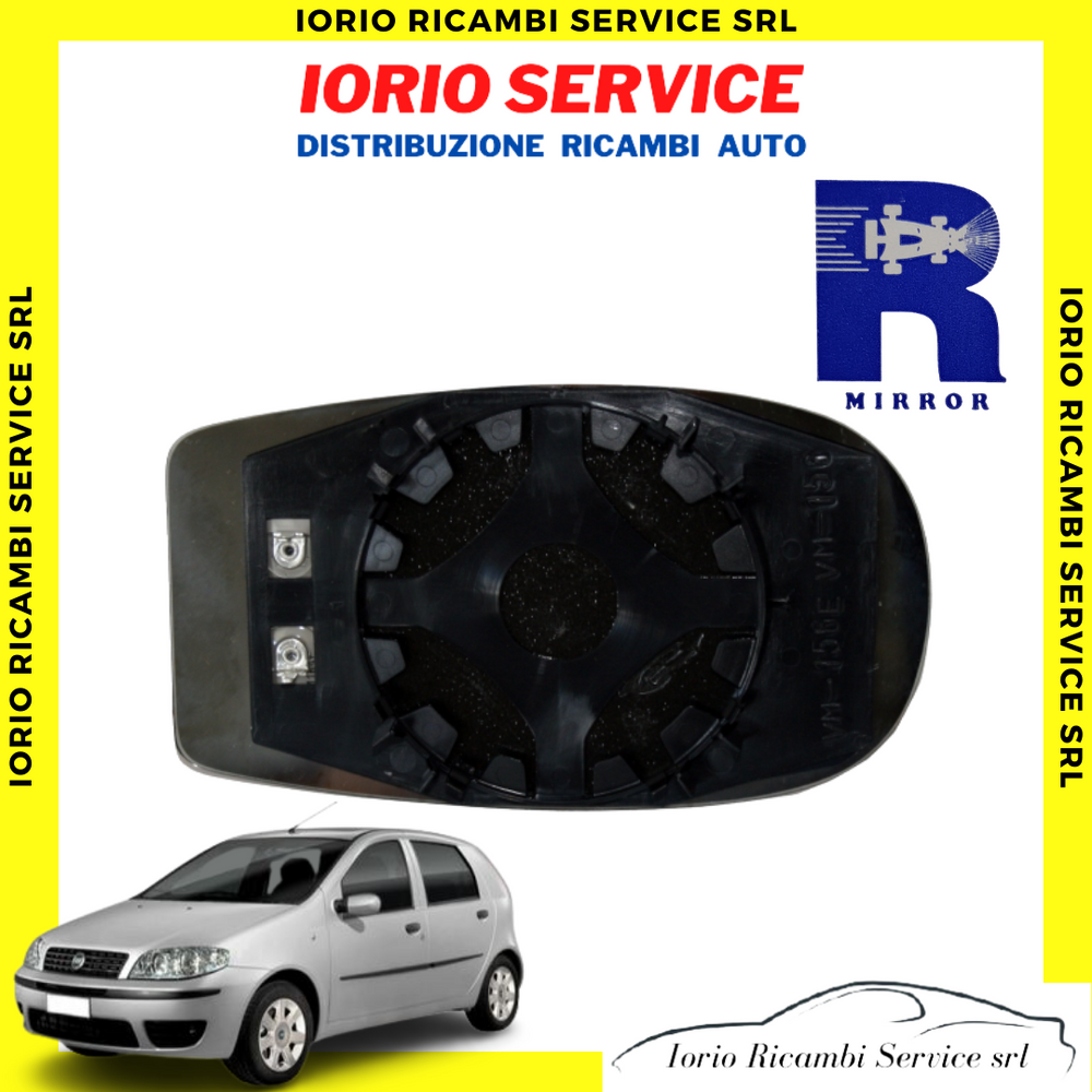 PIASTRA SPECCHIO TERMICO SINISTRO FIAT PUNTO 188 1999> 2003 VETRO SPECCHIETTO