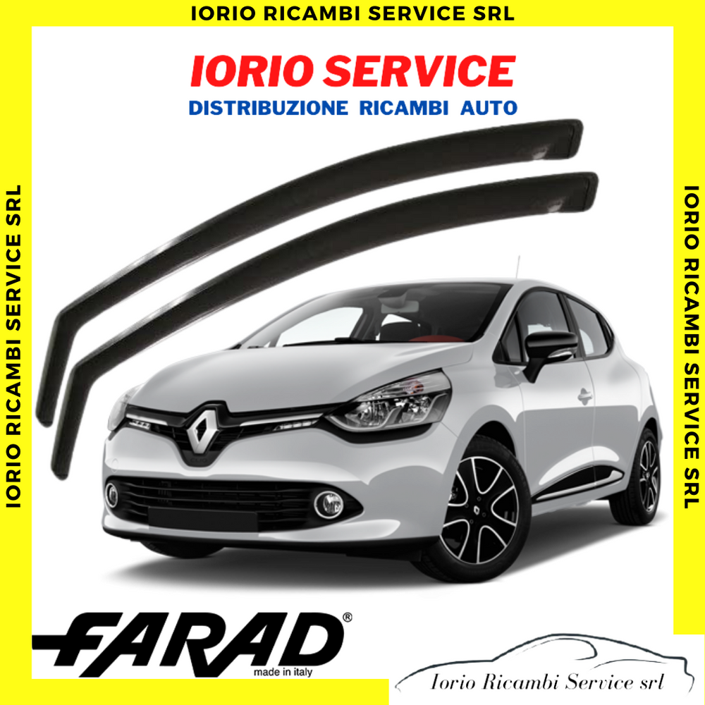 DEFLETTORI ARIA RENAULT CLIO 4 IV 2012-2019 5P FARAD fumè ANTITURBO ANTIVENTO