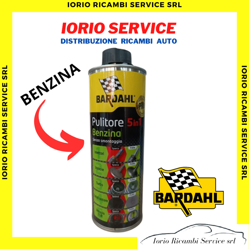 BARDAHL 5 IN 1 BENZINA 167031 PULITORE 500ml ADDITIVO PULIZIAINIETTORI VALV EGR