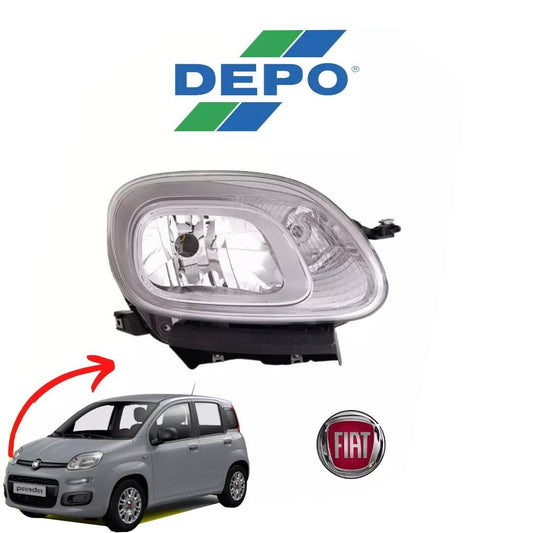 FARO PROIETTORE ANTERIORE DESTRO FIAT PANDA 312 DAL 2012 CON MOTORE ELETTRICO