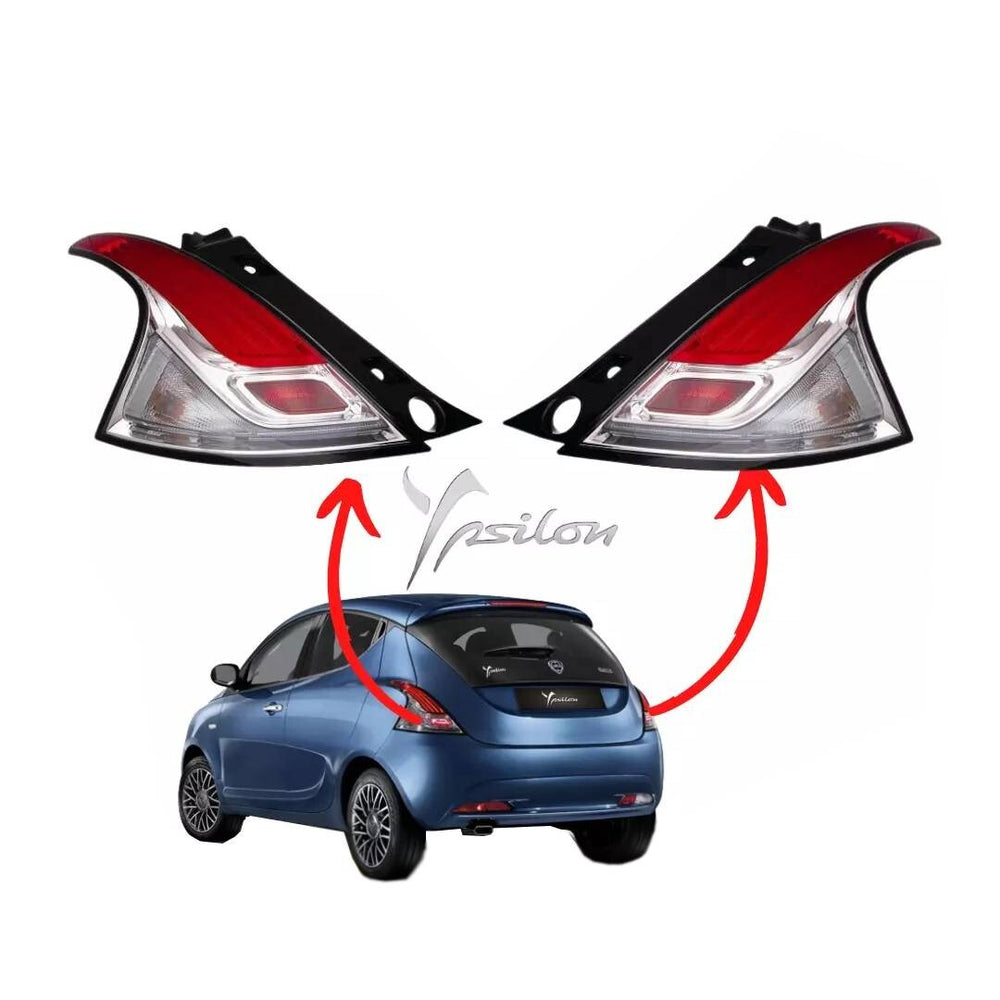 COPPIA FARI FANALI STOP POSTERIORI LANCIA Y YPSILON 312 DAL 2011 IN POI FANALINI