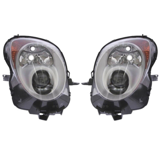 COPPIA FARI ALFA ROMEO MITO FANALI PROIETTORI DX SX ANTERIORI PARABOLA NERA