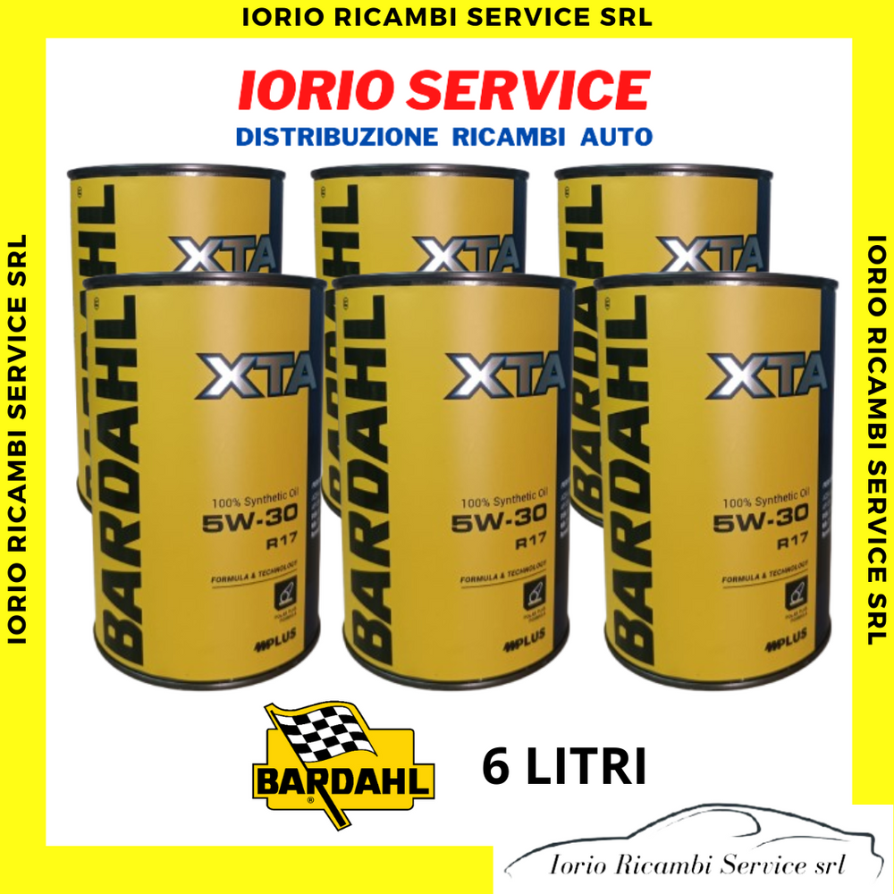 6 LITRI OLIO MOTORE BARDAHL XTA R17 5W30 C2 C3 RENAULT RN17 RN0700 RN0710 SYNT.