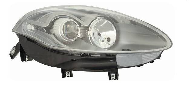 COPPIA FARI FIAT BRAVO II DAL 2010 PARABOLA GRIGIO SCURA CON MOTOTINO ELETTRICO
