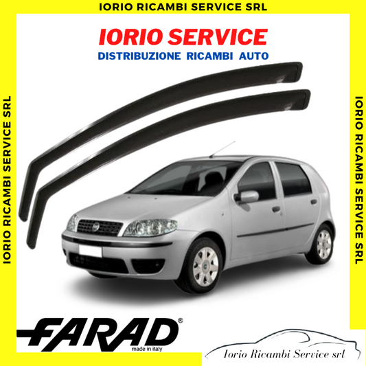 DEFLETTORI ARIA per FIAT PUNTO 188 1999>2012 5p FARAD fumè ANTITURBO ANTIVENTO