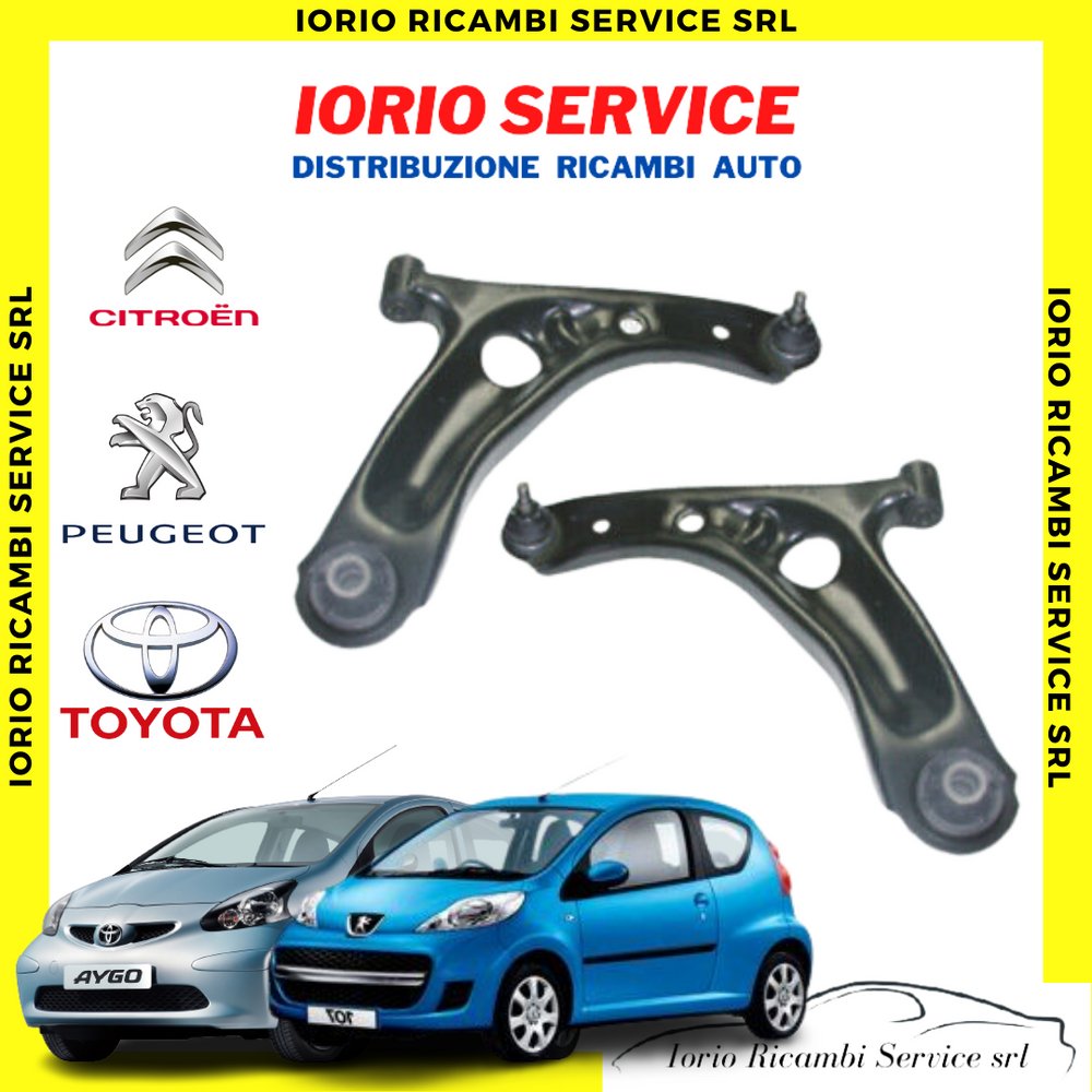 2 BRACCI OSCILLANTI CITROEN C1 2005>2013 PEUGEOT 107 TOYOTA AYGO I 2005>2013