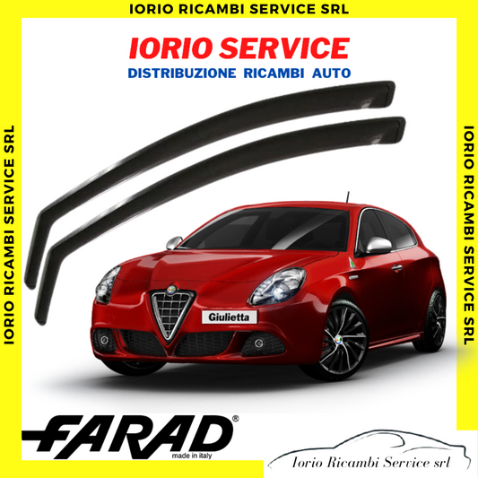DEFLETTORI ARIA ALFA ROMEO GIULIETTA FARAD ANTERIORI fumè ANTITURBO ANTIVENTO