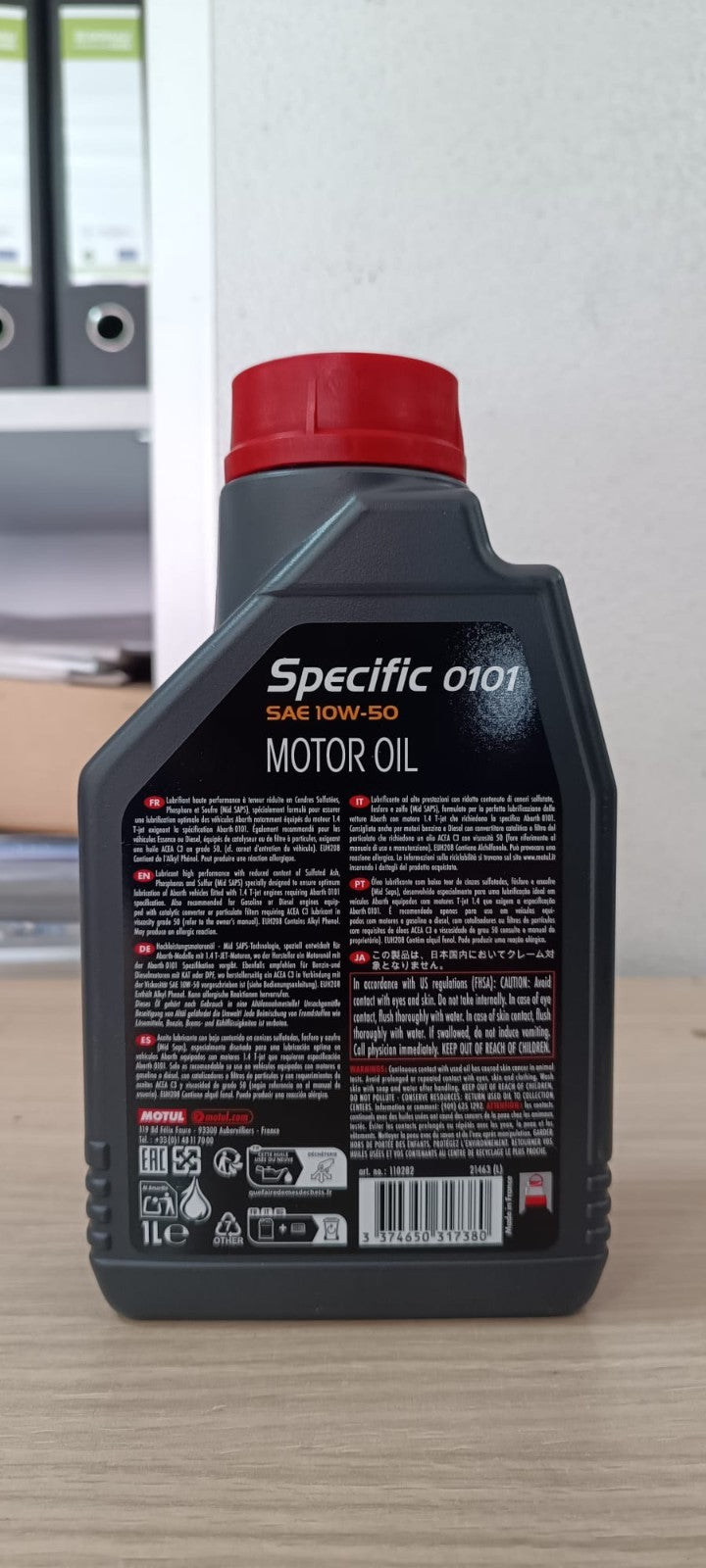 KIT TAGLIANDO 4 LITRI MOTUL 10W-50 + FILTRI ABARTH 0101 PUNTO 500 595 695 16V