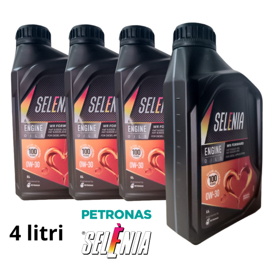 4 LITRI SELENIA OLIO MOTORE WR FORWARD 0W30 C2 FIAT 9.55535-SD1 DIESEL E5 E6