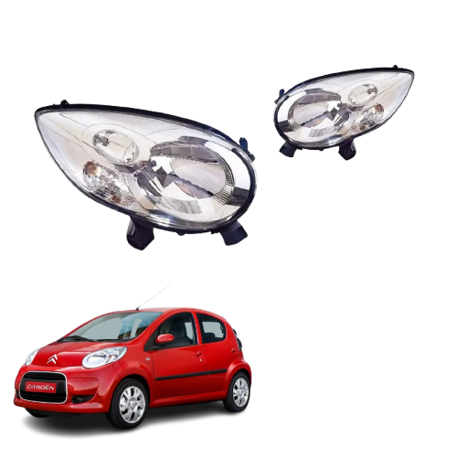COPPIA FARI FANALI PROIETTORI DX e SX ANTERIORI CITROEN C1 dal 2005 al 2014