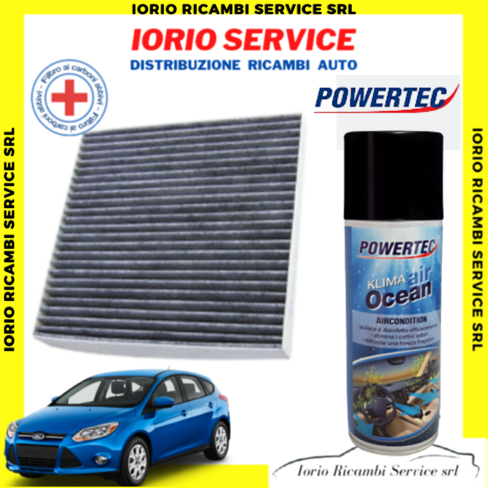 FILTRO ABITACOLO ANTIPOLLINE FORD FOCUS III C.MAX II VOLVO V40 + IGIENIZZANTE