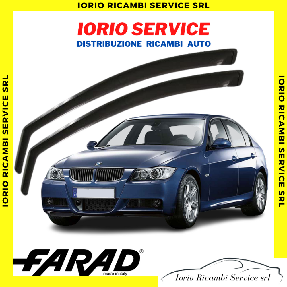 DEFLETTORI ARIA per BMW SERIE 3 E90 E91 2004>2012 4/5 PORTE FARAD fumè ANTITURBO
