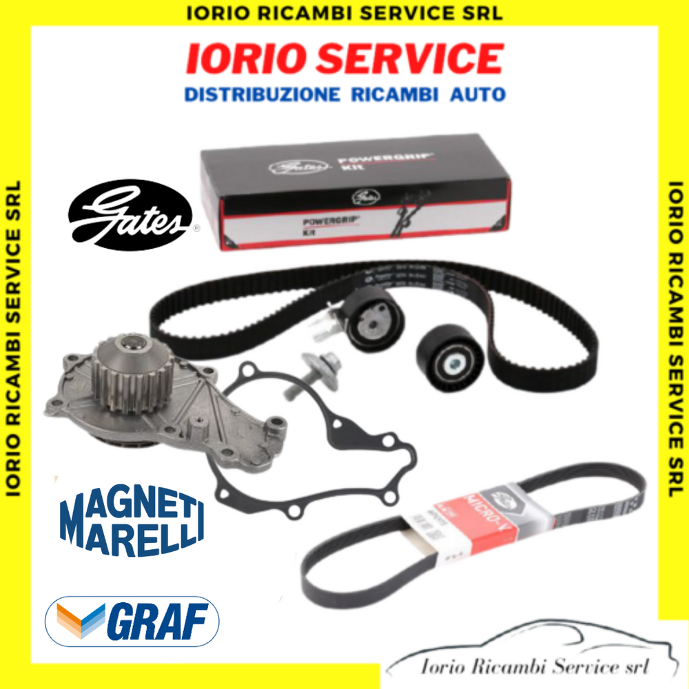 KIT DISTRIBUZIONE + POMPA ACQUA + CINGHIA PV FORD FOCUS II 2004>2013 1600 TDCI