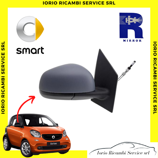 SPECCHIO RETROVISORE MANUALE C/PRIMER DESTRO DX SMART FORTWO 453 2 POSTI >2014