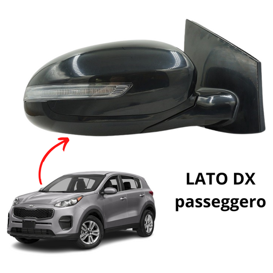 SPECCHIO ELETTRICO TERMICO DESTRO CON FRECCIA KIA SPORTAGE 01/2016 - 08/2018