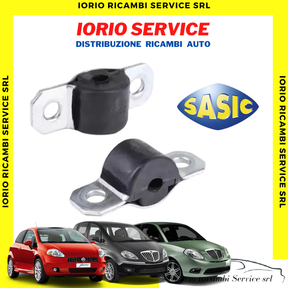KIT 2 TASSELLI LATERALI BARRA STABILIZZATRICE ANTERIORI FIAT PUNTO 188 IDEA MUSA