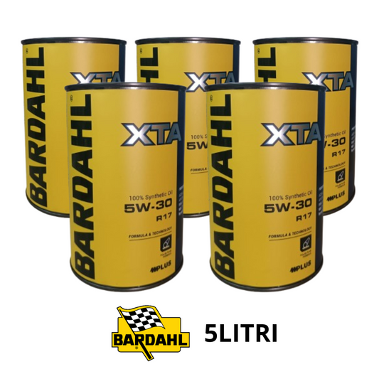 5 LITRI OLIO MOTORE BARDAHL XTA R17 5W30 C2 C3 RENAULT RN17 RN0700 RN0710 SYNT.