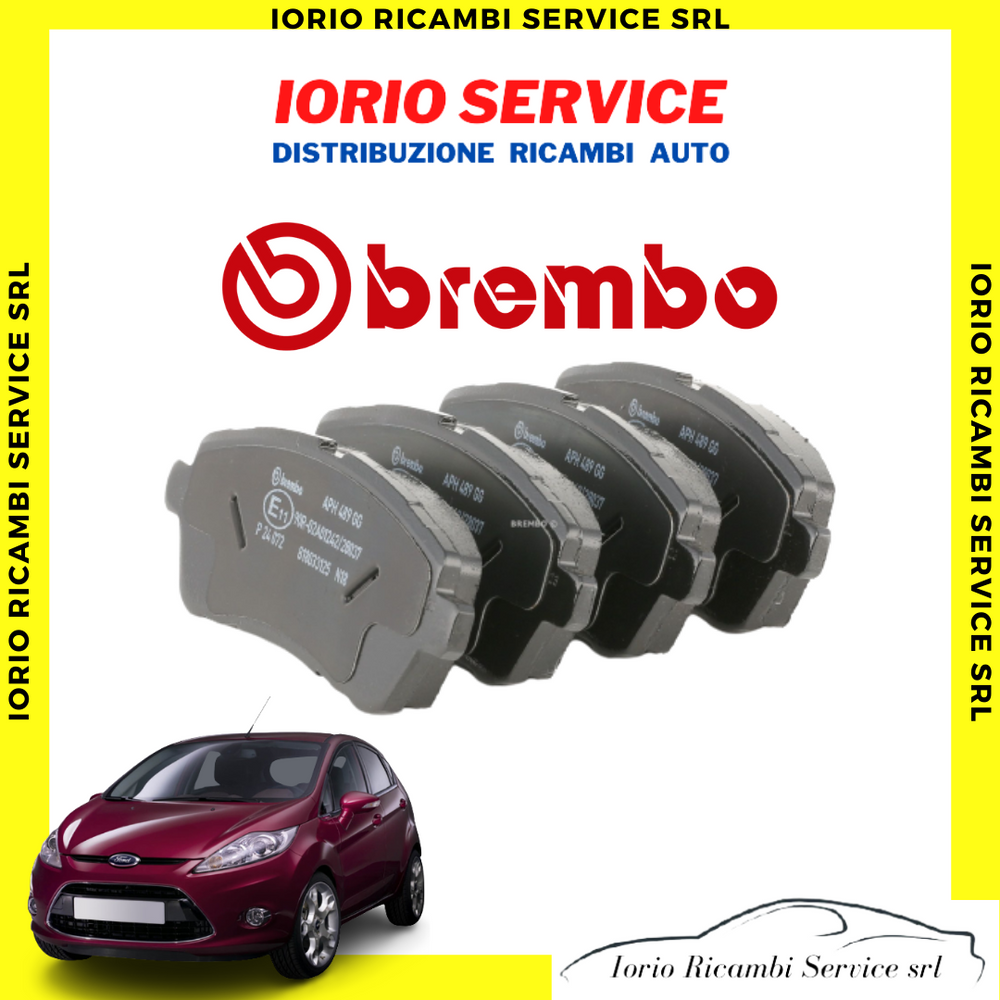 PASTIGLIE FRENI BREMBO per FORD FIESTA 6 VI 1.4 1.5 1.6 TDCi ANTERIORI