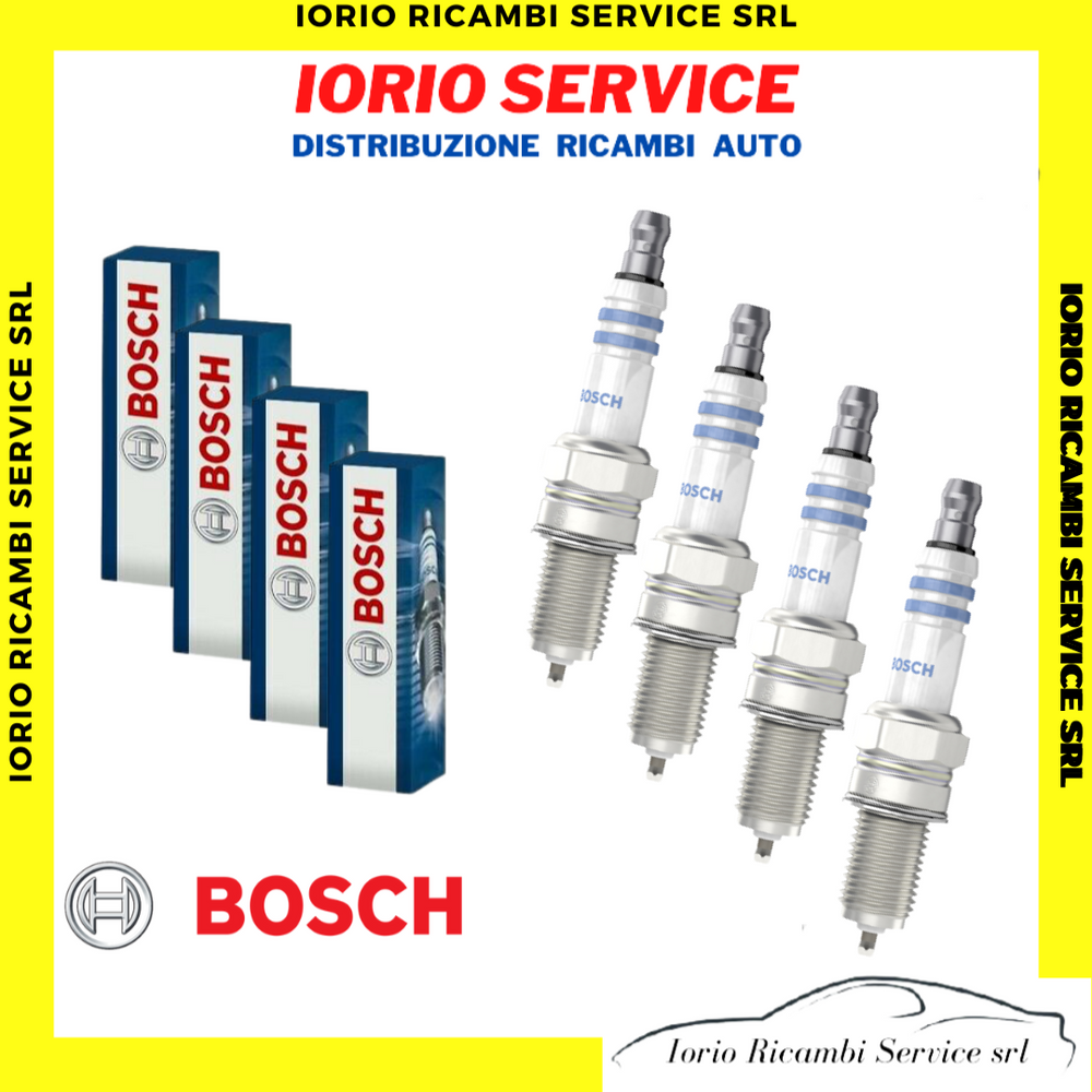 CANDELE FIAT BRAVO II PANDA 169 PUNTO 188 IDEA 1200 1400 8V 16V BOSCH 0242135515