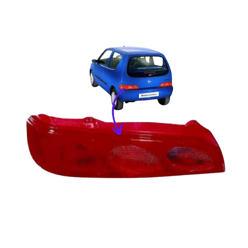 FARO FANALE FANALINO STOP POSTERIORE FIAT SEICENTO 600 SINISTRO Sx ROSSO