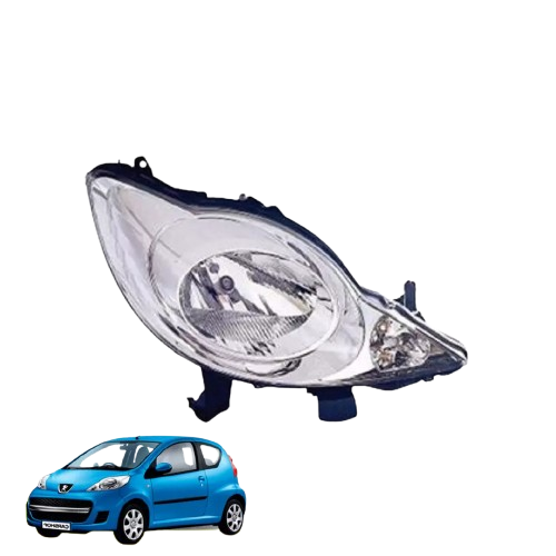 FARO ANTERIORE DESTRO DX PEUGEOT 107 2005 a 2011 FANALE PROIETTORE NO RESTYLING
