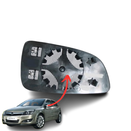 PIASTRA SPECCHIO ASFERICO TERMICO SINISTRO OPEL ASTRA H 2004>2008 VETRO