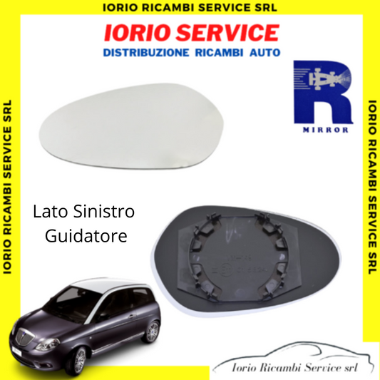 PIASTRA SPECCHIO SINISTRO LANCIA Y YPSILON 843 2003>09 VETRO SPECCHIETTO