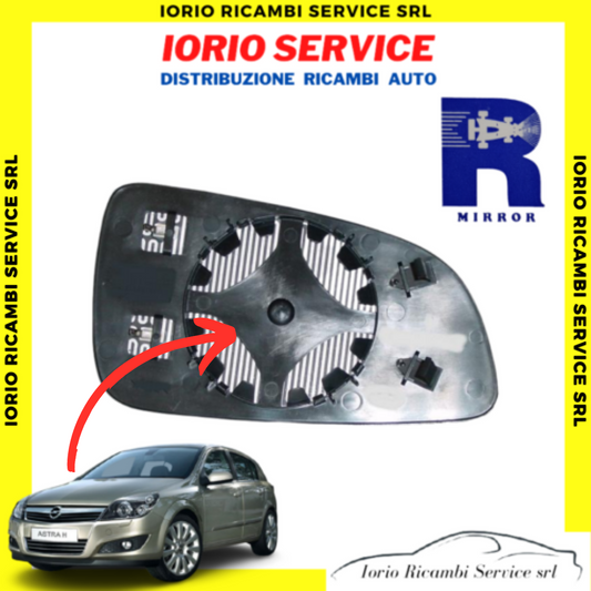 PIASTRA SPECCHIO TERMICO DESTRO OPEL ASTRA H 2004>2009 VETRO SPECCHIETTO