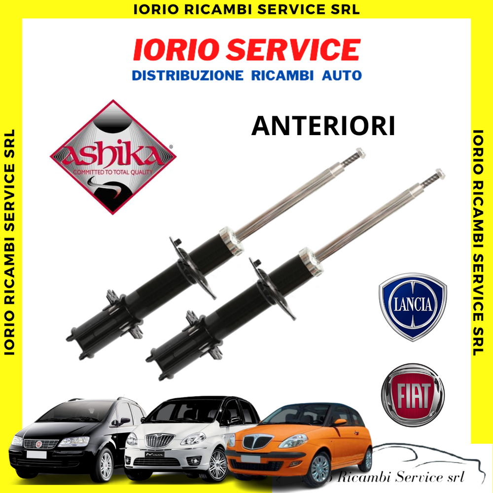 KIT 2 AMMORTIZZATORI ANTERIORI FIAT  IDEA LANCIA YPSILON 843 (2003-2010) & MUSA