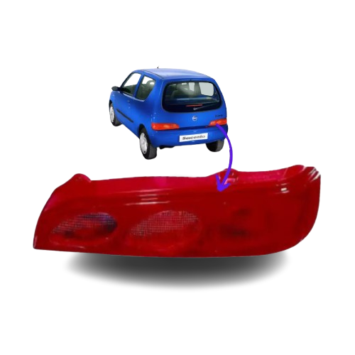 FARO FANALE FANALINO STOP POSTERIORE FIAT SEICENTO 600 DESTRO Dx ROSSO