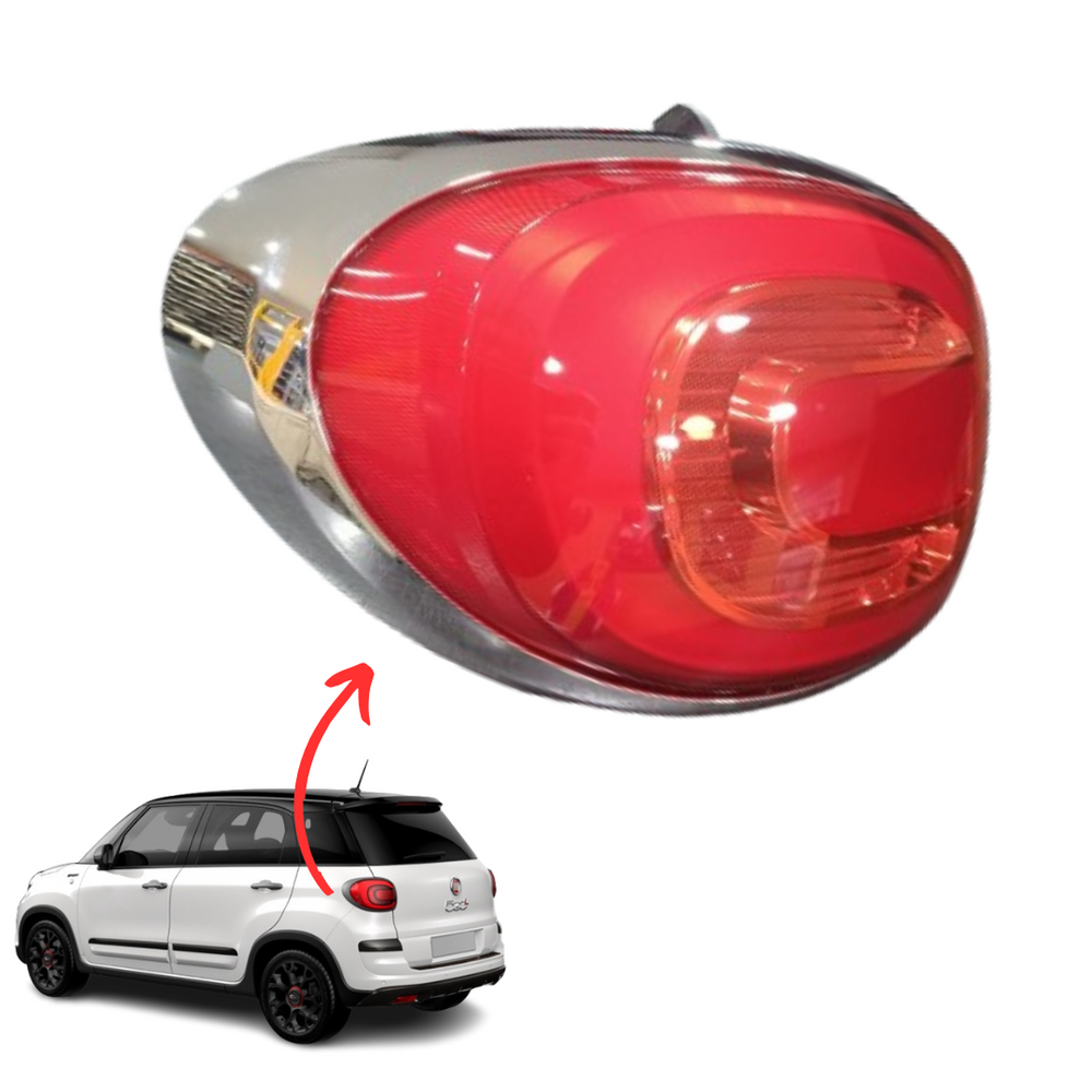 STOP FANALE FANALINO POSTERIORE SINISTRO SX FIAT 500L CORNICE CROMATA DAL 2012