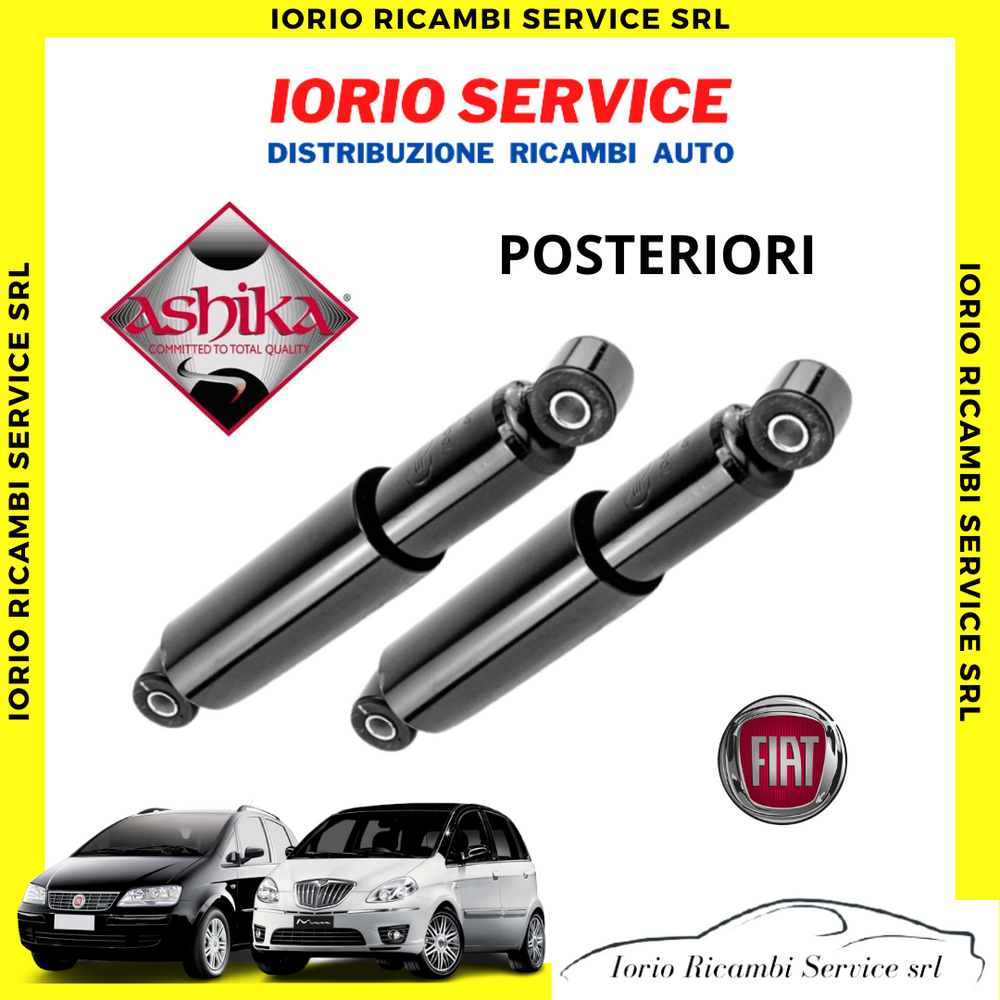 KIT 2 AMMORTIZZATORI POSTERIORI FIAT IDEA LANCIA MUSA TUTTI I MODELLI BNZ DS GPL