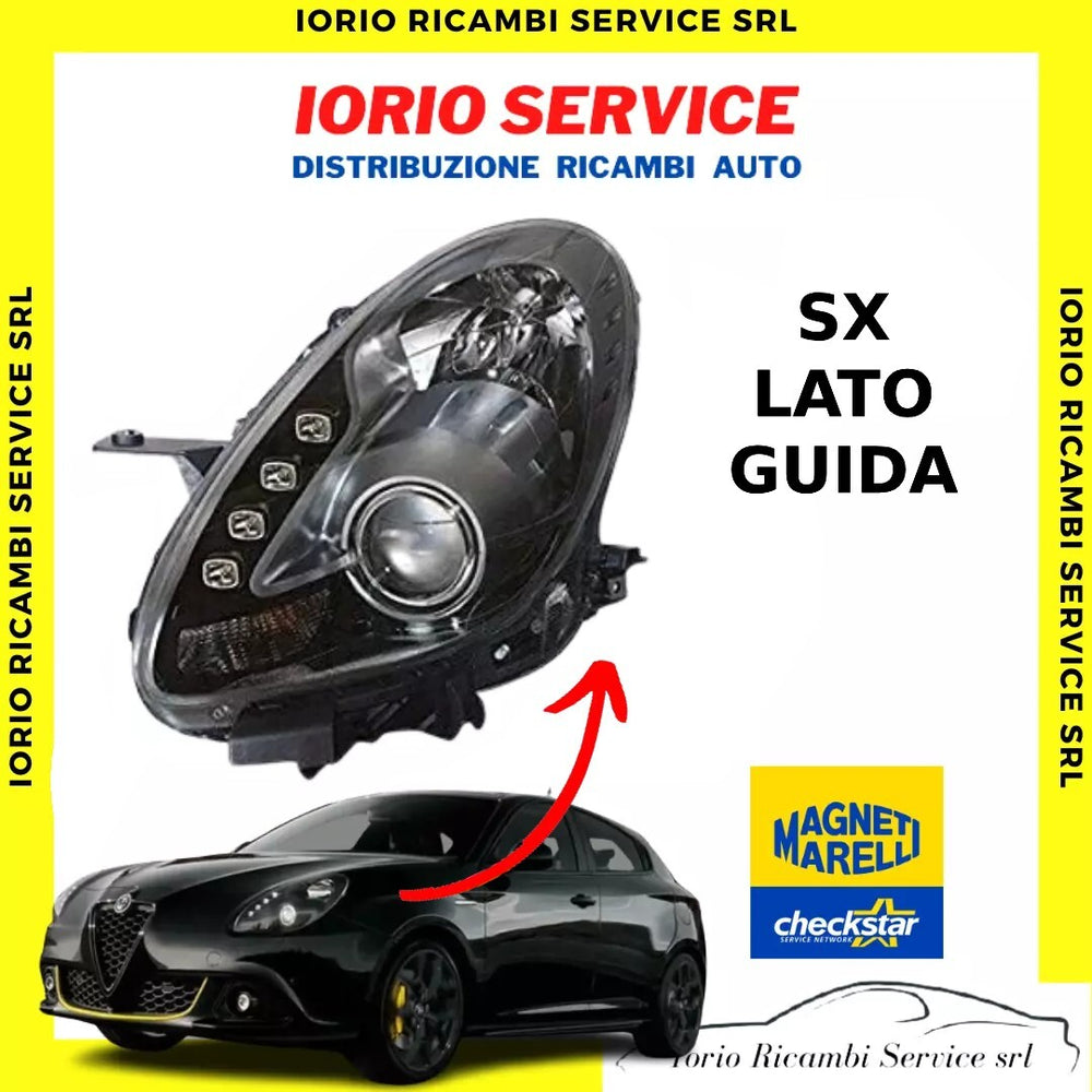 FARO MARELLI MARELLI GIULIETTA PARABOLA NERA 2010  FANALE PROIETTORE SX