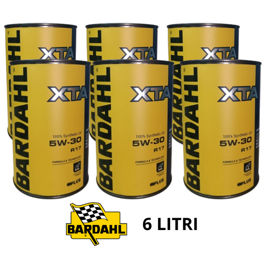 6 LITRI OLIO MOTORE BARDAHL XTA R17 5W30 C2 C3 RENAULT RN17 RN0700 RN0710 SYNT.