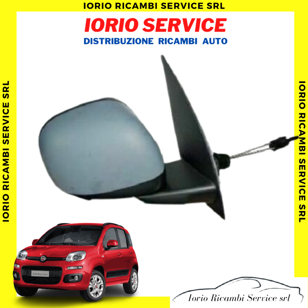 SPECCHIETTO RETROVISORE FIAT PANDA 312 dal 2012 DESTRO COMPLETO MANUALE PRIMER
