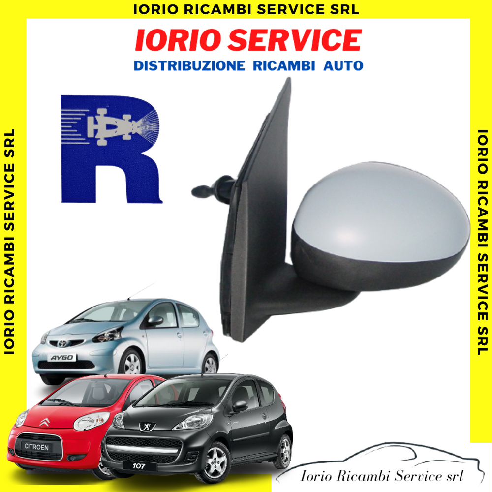 SPECCHIETTO CITROEN C1 PEUGEOT 107 TOYOTA AYGO SINISTRO COMPLETO MANUALE PRIMER