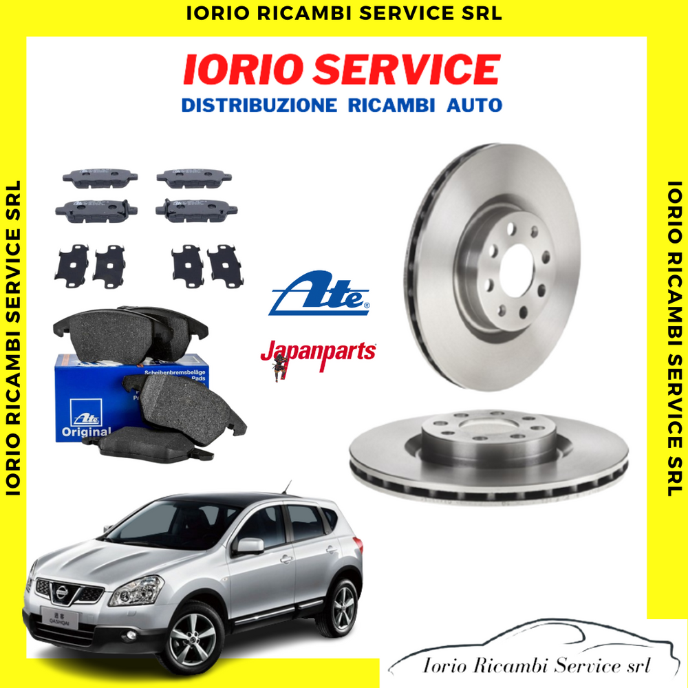 KIT DISCHI FRENO 320mm + PASTIGLIE ANTERIORI+POSTERIORI NISSAN QASHQAI 1A SERIE