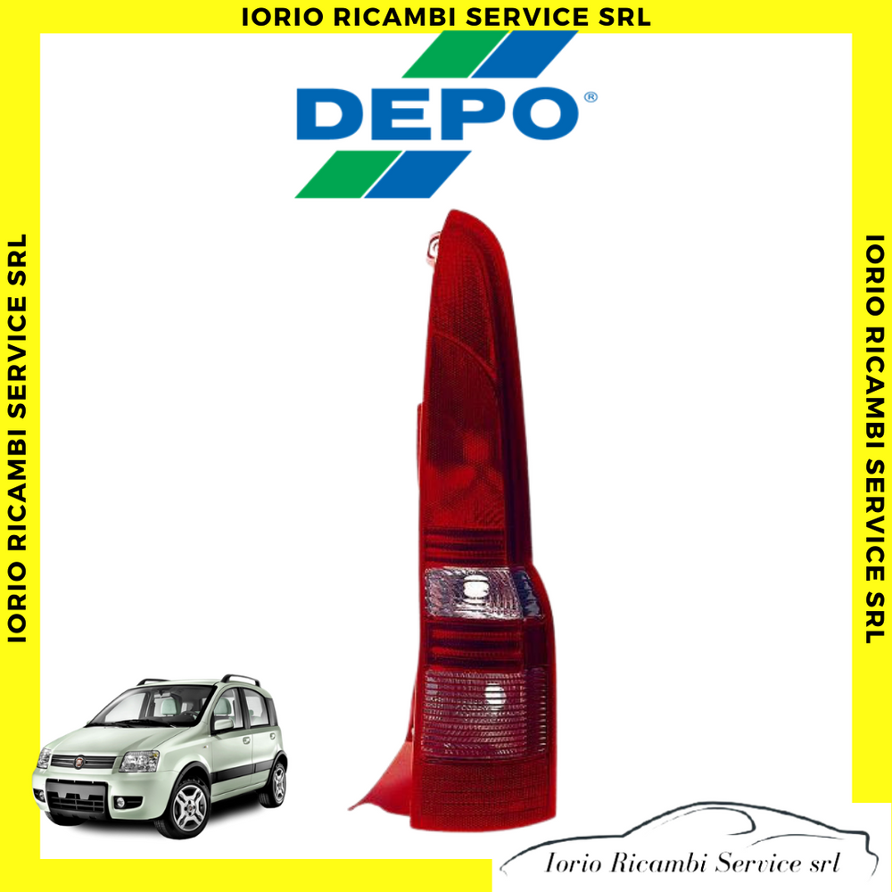 STOP POSTERIORE DESTRO LATO PASSEGGERO FARO FANALE FIAT PANDA 169 2003 2011