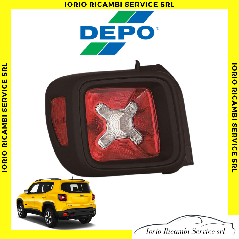 FANALE STOP POSTERIORE SINISTRO JEEP RENEGADE 2014 A 2018 MODELLO ALOGENO NO LED