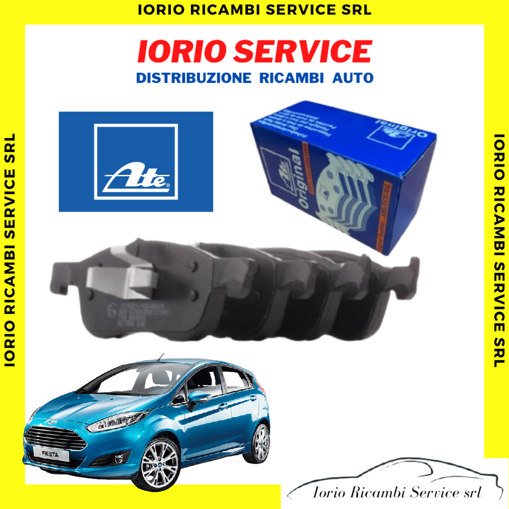 PASTIGLIE FRENI ATE 607336 FORD FIESTA VII 7 ANTERIORI PATTINI PASTICCHE
