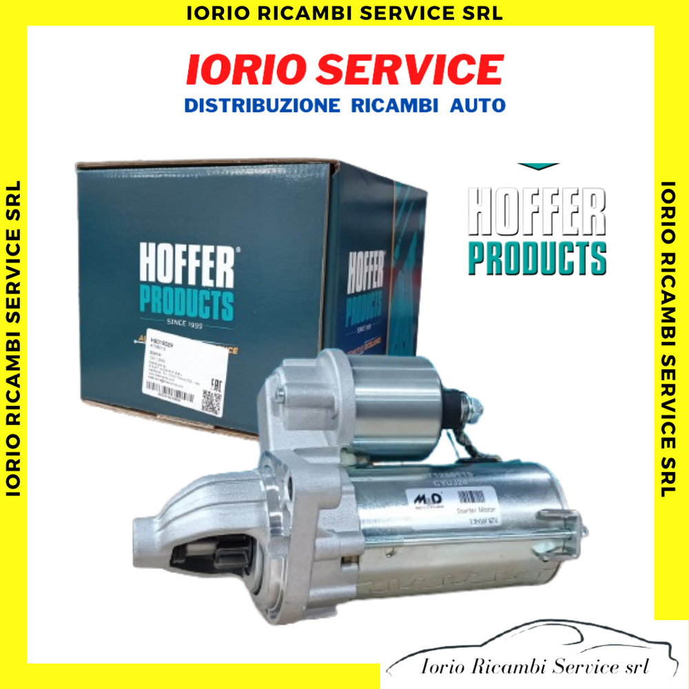 MOTORINO AVVIAMENTO MARCA HOFFER FIAT GRANDE PUNTO IDEA 500 PANDA 1300 MJT EURO4