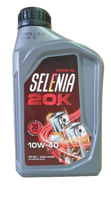 4 LITRI OLIO MOTORE SELENIA 20K 10W40 A3/B3 FIAT 9.55535-G2 MOTORI BENZINA E3 E4